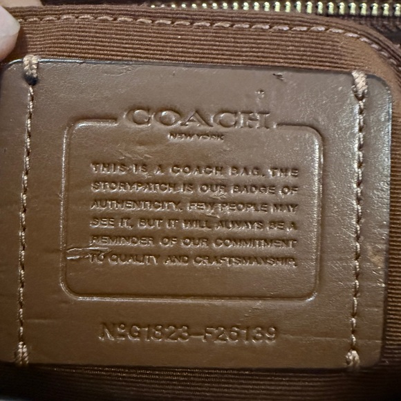 Coach Mini Brooke Carryall in signature canvas Style No. F26139 with straps EUC - Picture 10 of 16